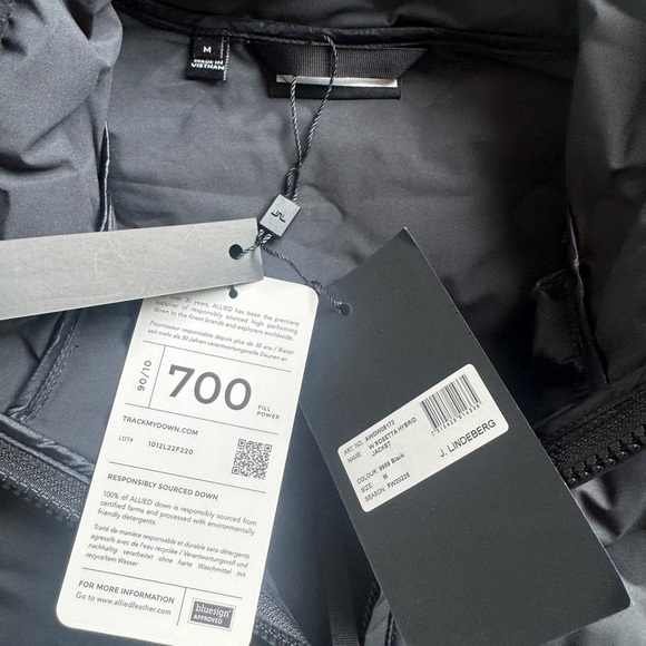 J. Lindeberg W ROSETTA HYBRID JACKET Black - Picture 6 of 8